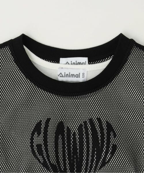 minimal / ミニマル Tシャツ | 【安心インナーつき】メッシュ長袖Tシャツ | 詳細3