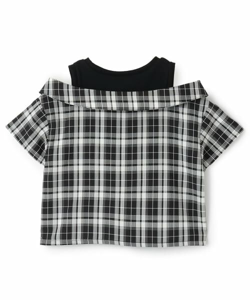 minimal / ミニマル シャツ・ブラウス | 肩あきレイヤード半袖シャツ | 詳細1