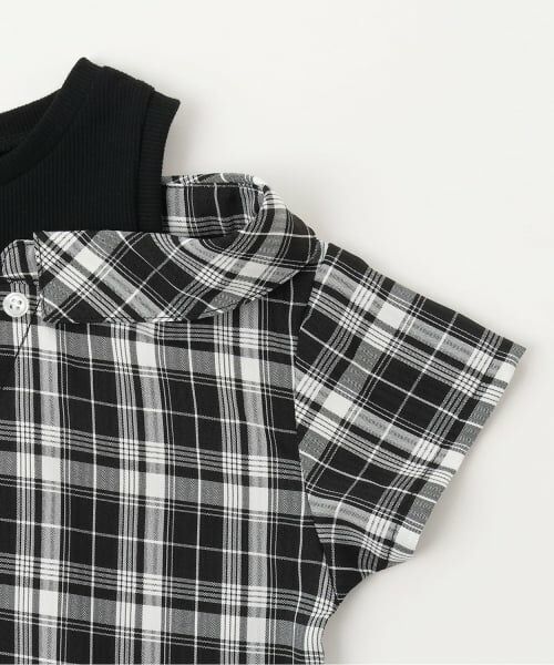 minimal / ミニマル シャツ・ブラウス | 肩あきレイヤード半袖シャツ | 詳細3