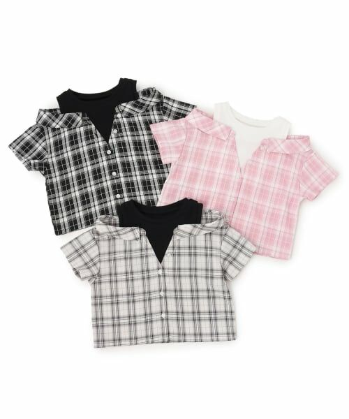 minimal / ミニマル シャツ・ブラウス | 肩あきレイヤード半袖シャツ | 詳細6