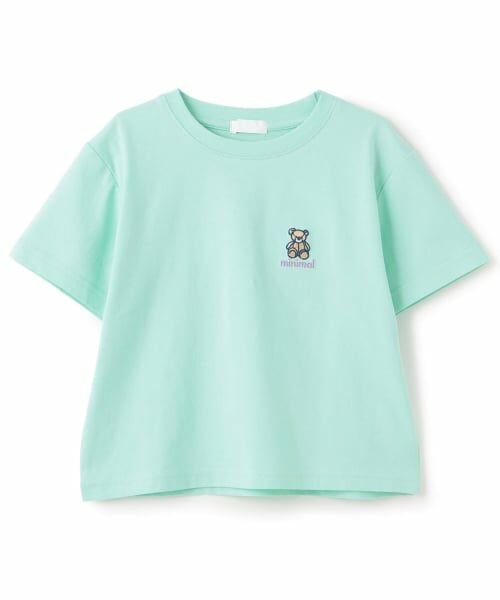 minimal / ミニマル Tシャツ | 【綿100】プチプラワンポイント半袖Tシャツ（エメラルド グリーン）