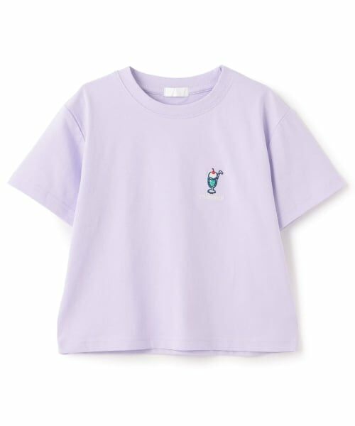 minimal / ミニマル Tシャツ | 【綿100】プチプラワンポイント半袖Tシャツ（ラベンダー）