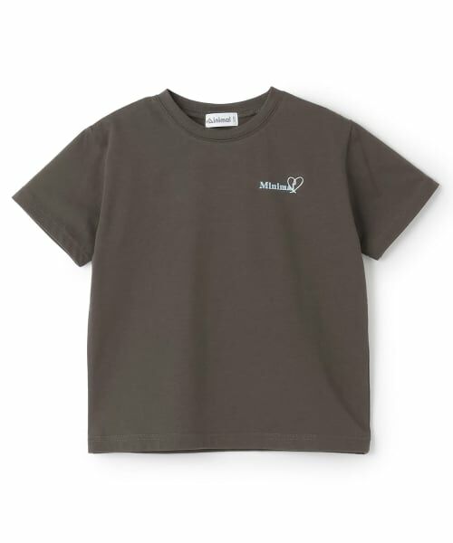 minimal / ミニマル Tシャツ | 【接触冷感】スイーツフォト半袖Tシャツ（チャコール）