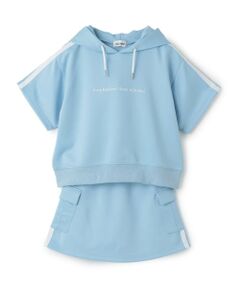 minimal / ミニマル パーカー | 【接触冷感】ライン半袖パーカーセットアップ