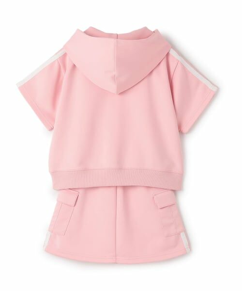 minimal / ミニマル パーカー | 【接触冷感】ライン半袖パーカーセットアップ | 詳細1