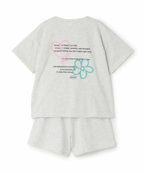 minimal / ミニマル その他トップス | 【綿100】スプレーバックプリント半袖Tシャツセットアップ | 詳細1