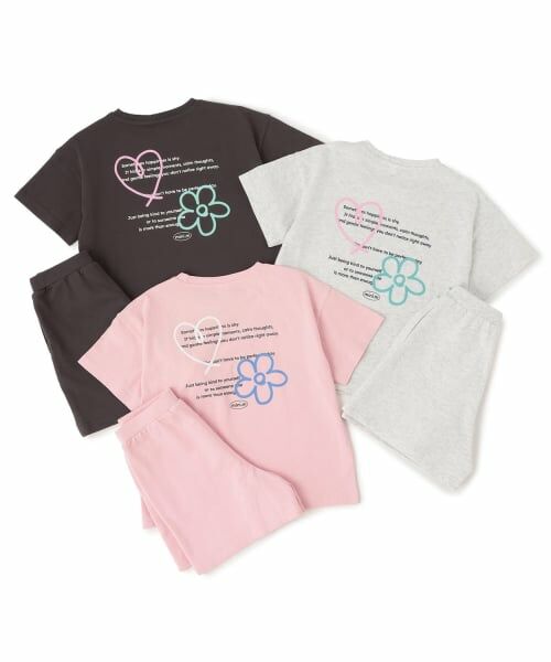 minimal / ミニマル その他トップス | 【綿100】スプレーバックプリント半袖Tシャツセットアップ | 詳細13