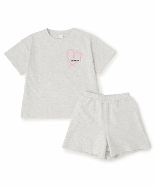 minimal / ミニマル その他トップス | 【綿100】スプレーバックプリント半袖Tシャツセットアップ | 詳細2