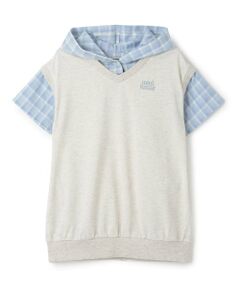 minimal / ミニマル ミニ丈・ひざ丈ワンピース | シャツレイヤード パーカーワンピース