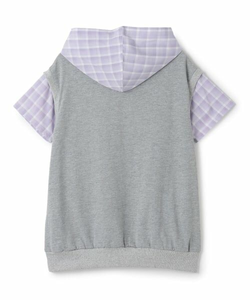 minimal / ミニマル ミニ丈・ひざ丈ワンピース | シャツレイヤード パーカーワンピース | 詳細1