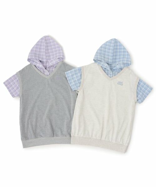 minimal / ミニマル ミニ丈・ひざ丈ワンピース | シャツレイヤード パーカーワンピース | 詳細9