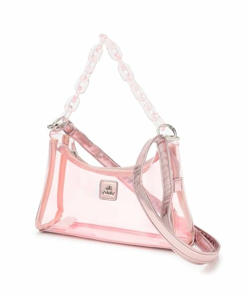 minimal / ミニマル ショルダーバッグ | クリア２WAYショルダー（ピンク）