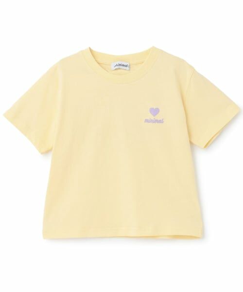 minimal / ミニマル Tシャツ | 【綿100】プチプラグラフィックアソート半袖Tシャツ（黄）