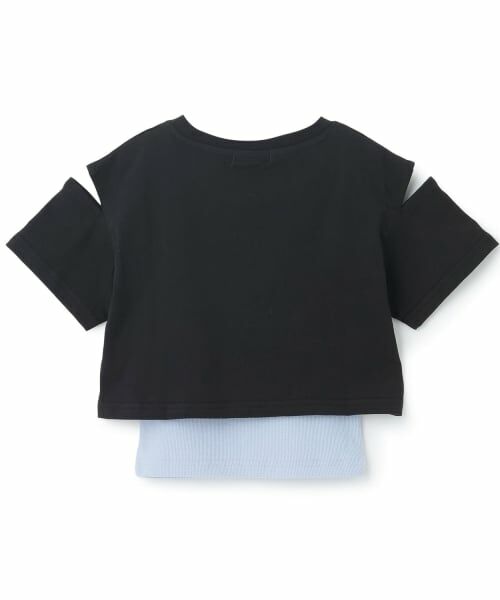 minimal / ミニマル Tシャツ | 【インナーつき】肩あきクロップド半袖Tシャツ | 詳細1