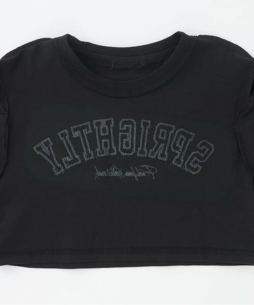 minimal / ミニマル Tシャツ | 【インナーつき】肩あきクロップド半袖Tシャツ | 詳細4