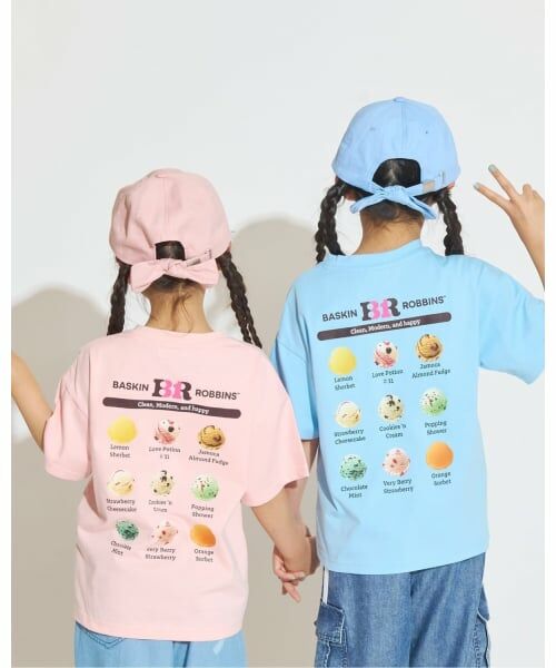 minimal / ミニマル Tシャツ | 【サーティワン アイスクリーム】【接触冷感】バックプリントルーズ半袖Tシャツ | 詳細12