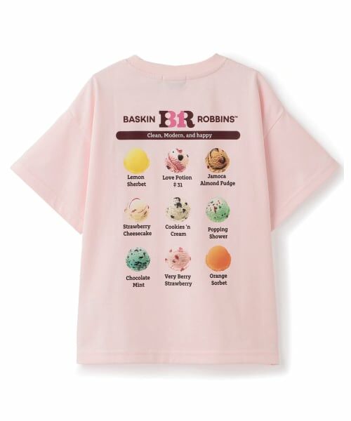 minimal / ミニマル Tシャツ | 【サーティワン アイスクリーム】【接触冷感】バックプリントルーズ半袖Tシャツ | 詳細18