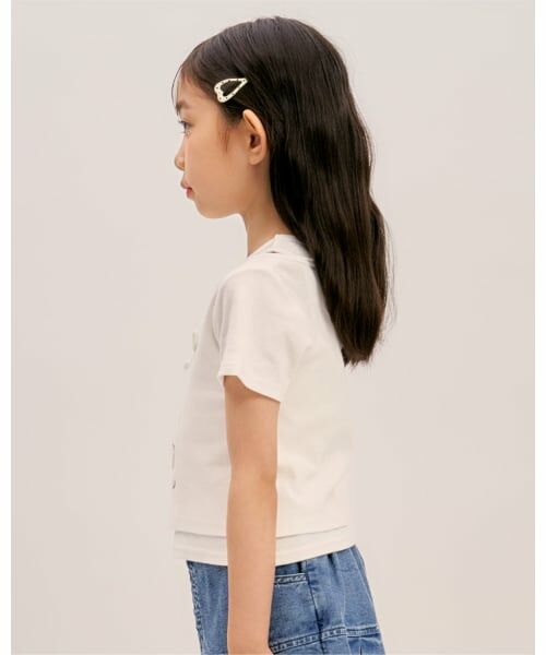 minimal / ミニマル Tシャツ | 【吸水速乾】【サラサラプラス】テレコレースアップ半袖Tシャツ | 詳細1