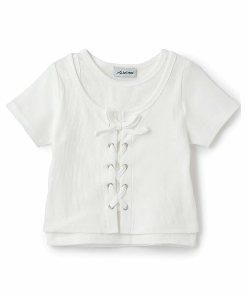 minimal / ミニマル Tシャツ | 【吸水速乾】【サラサラプラス】テレコレースアップ半袖Tシャツ | 詳細10