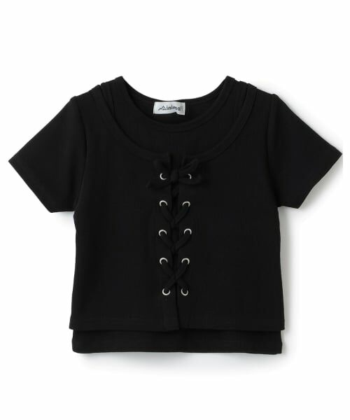 minimal / ミニマル Tシャツ | 【吸水速乾】【サラサラプラス】テレコレースアップ半袖Tシャツ | 詳細11