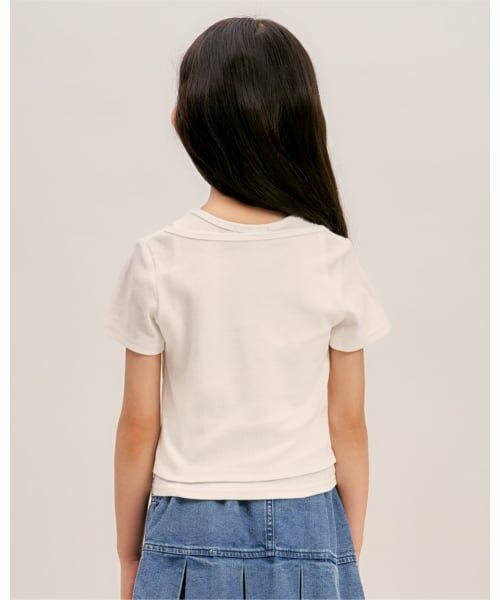 minimal / ミニマル Tシャツ | 【吸水速乾】【サラサラプラス】テレコレースアップ半袖Tシャツ | 詳細2