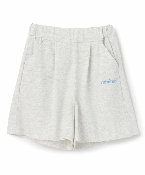 minimal / ミニマル ショート・ハーフ・半端丈パンツ | 【DailyMe】【遮熱/速乾/抗菌】カットソーショートパンツ(シロ杢)