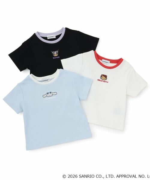 minimal / ミニマル Tシャツ | 【サンリオキャラクターズ】キラキラテレコTシャツ | 詳細21