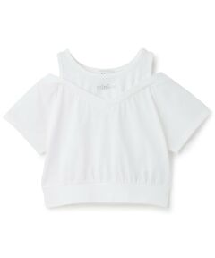minimal / ミニマル Tシャツ | 肩あきレイヤード半袖Tシャツ