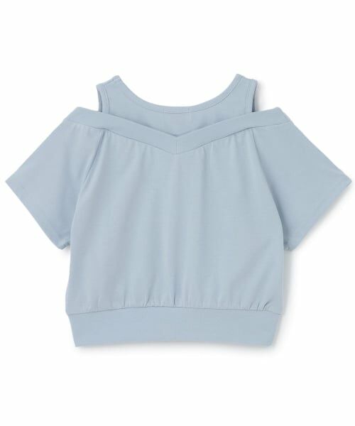 minimal / ミニマル Tシャツ | 肩あきレイヤード半袖Tシャツ | 詳細1