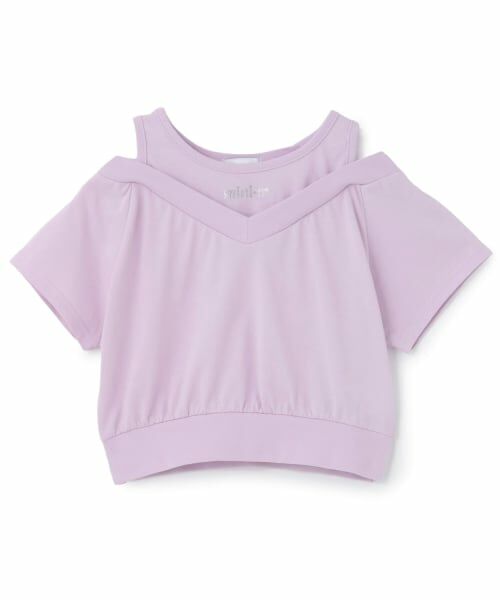 minimal / ミニマル Tシャツ | 肩あきレイヤード半袖Tシャツ | 詳細13