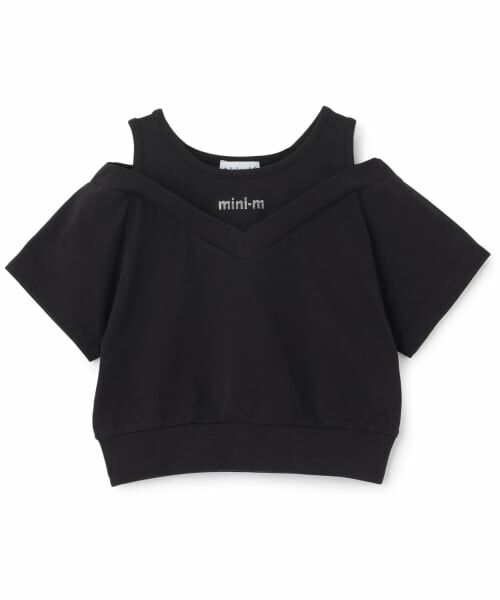 minimal / ミニマル Tシャツ | 肩あきレイヤード半袖Tシャツ | 詳細14