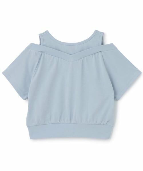 minimal / ミニマル Tシャツ | 肩あきレイヤード半袖Tシャツ | 詳細15