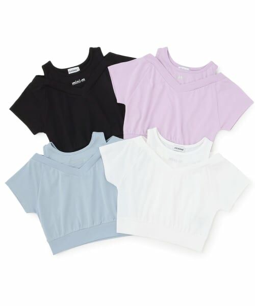minimal / ミニマル Tシャツ | 肩あきレイヤード半袖Tシャツ | 詳細6