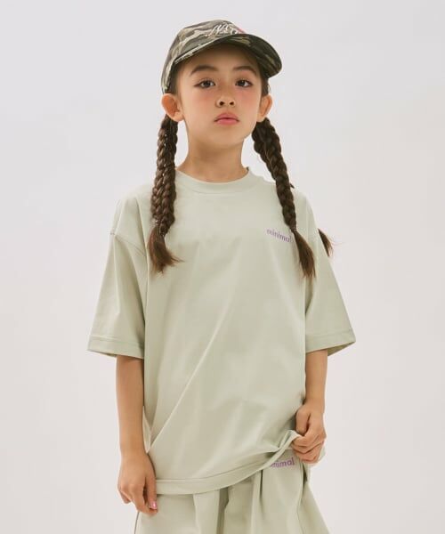 minimal / ミニマル Tシャツ | 【DailyMe】【遮熱/速乾/抗菌】シンプルTシャツ(薄カーキ)