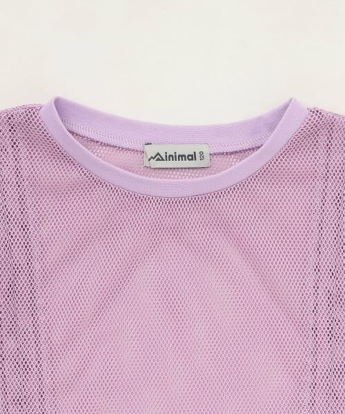 minimal / ミニマル Tシャツ | 【インナーつき】メッシュドロスト半袖Tシャツ | 詳細18
