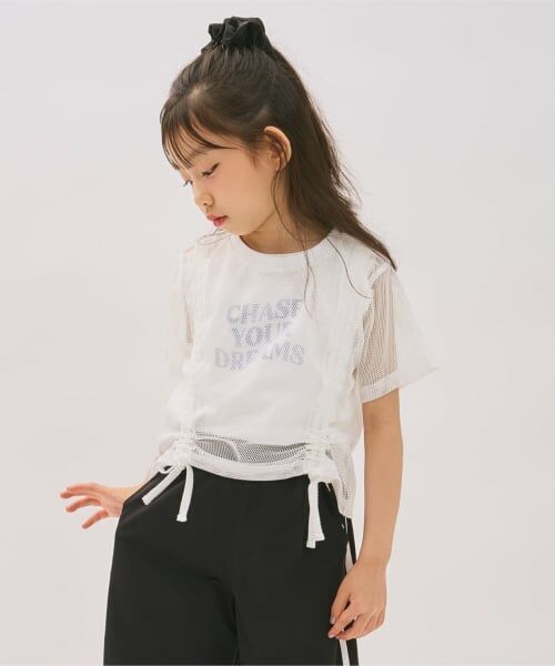 minimal / ミニマル Tシャツ | 【インナーつき】メッシュドロスト半袖Tシャツ | 詳細3