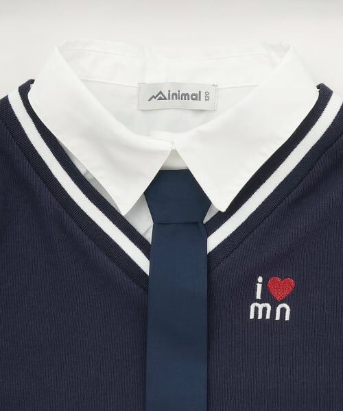 minimal / ミニマル Tシャツ | シャツレイヤードテレコTシャツ | 詳細11