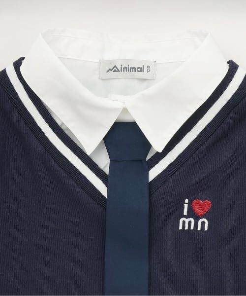 minimal / ミニマル Tシャツ | シャツレイヤードテレコTシャツ | 詳細2