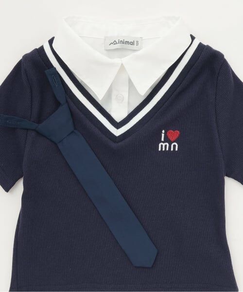 minimal / ミニマル Tシャツ | シャツレイヤードテレコTシャツ | 詳細5