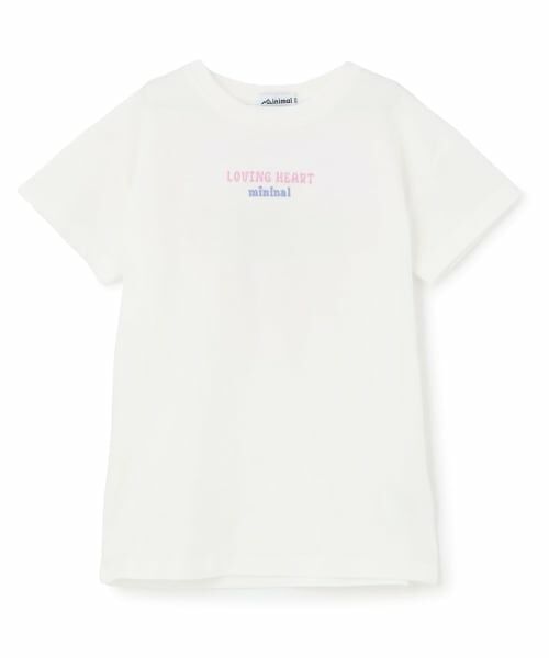 minimal / ミニマル ミニ丈・ひざ丈ワンピース | 【綿100%】【プチプラ】バックハート半袖Tシャツワンピース(オフ ホワイト)