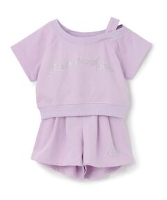 minimal / ミニマル その他トップス | ラインストーン ロゴ\nワンショルTシャツセットアップ