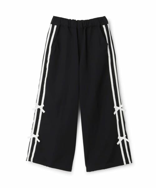 minimal / ミニマル その他パンツ | 【接触冷感】ラインリボンイージーパンツ(黒)