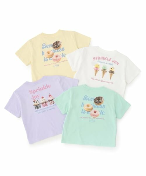 minimal / ミニマル Tシャツ | 【綿100%】スイーツアソートフォト半袖Tシャツ | 詳細8
