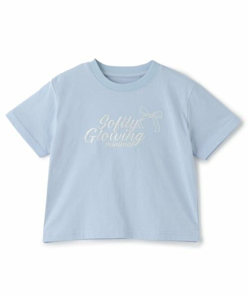 minimal / ミニマル Tシャツ | 【プチプラ】【綿100%】アソートグラフィック半袖Tシャツ(サックス)
