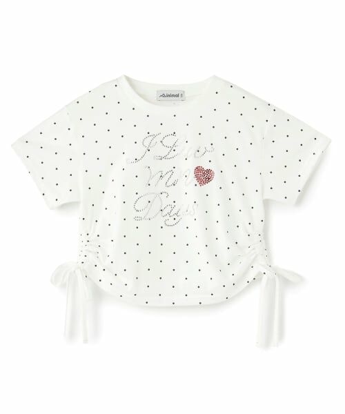minimal / ミニマル Tシャツ | ラインストーンロゴドロスト半袖Tシャツ | 詳細12
