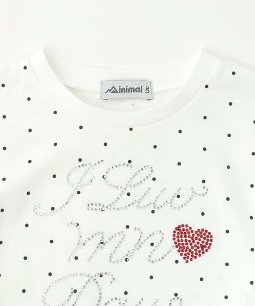 minimal / ミニマル Tシャツ | ラインストーンロゴドロスト半袖Tシャツ | 詳細14