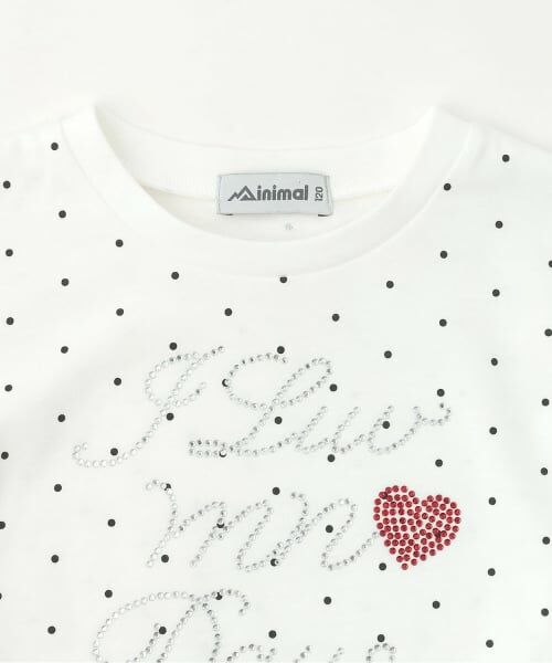 minimal / ミニマル Tシャツ | ラインストーンロゴドロスト半袖Tシャツ | 詳細2