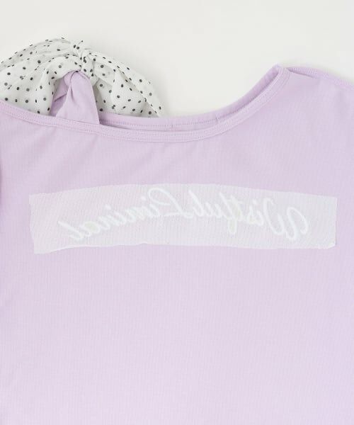 minimal / ミニマル Tシャツ | 【リボン2WAY】ワンショルTシャツ | 詳細11