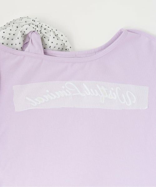 minimal / ミニマル Tシャツ | 【リボン2WAY】ワンショルTシャツ | 詳細5
