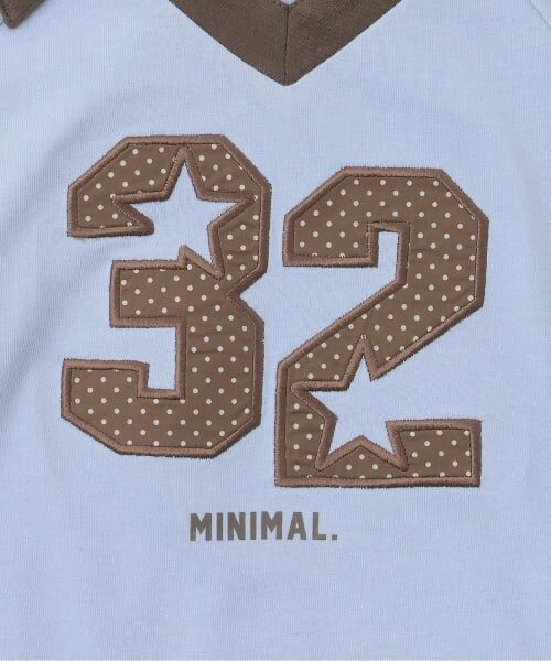 minimal / ミニマル Tシャツ | ナンバー衿つき半袖Tシャツ | 詳細3